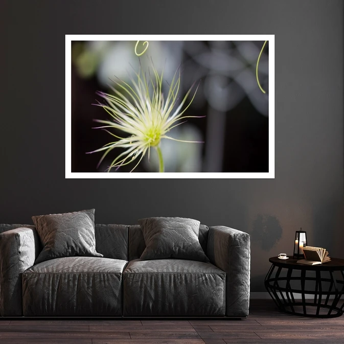 تابلو بکلیت طرح طبیعت و گل مدل قاب شاسی W-s8577