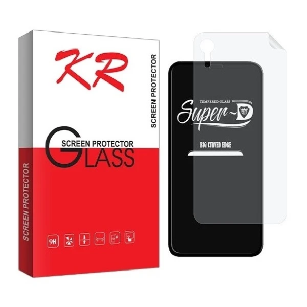 محافظ صفحه نمایش کی آر مدل 2SN مناسب برای گوشی موبایل اپل iPhone XR به همراه محافظ پشت گوشی