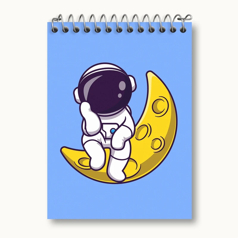 دفتر یادداشت 50 برگ خندالو مدل فضانورد کد 25070