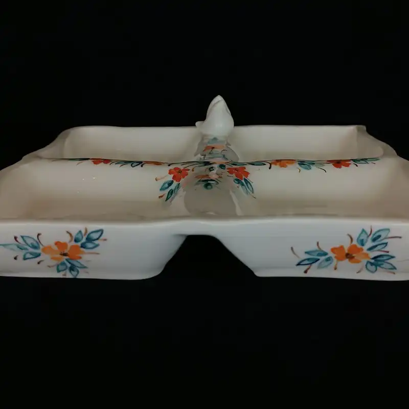 شیرینی خوری سرامیکی هیوا طرح چهارفصل پیچک کد 13083225