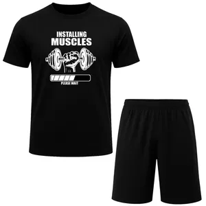 ست تی شرت آستین کوتاه و شلوارک راحتی مردانه مدل A03