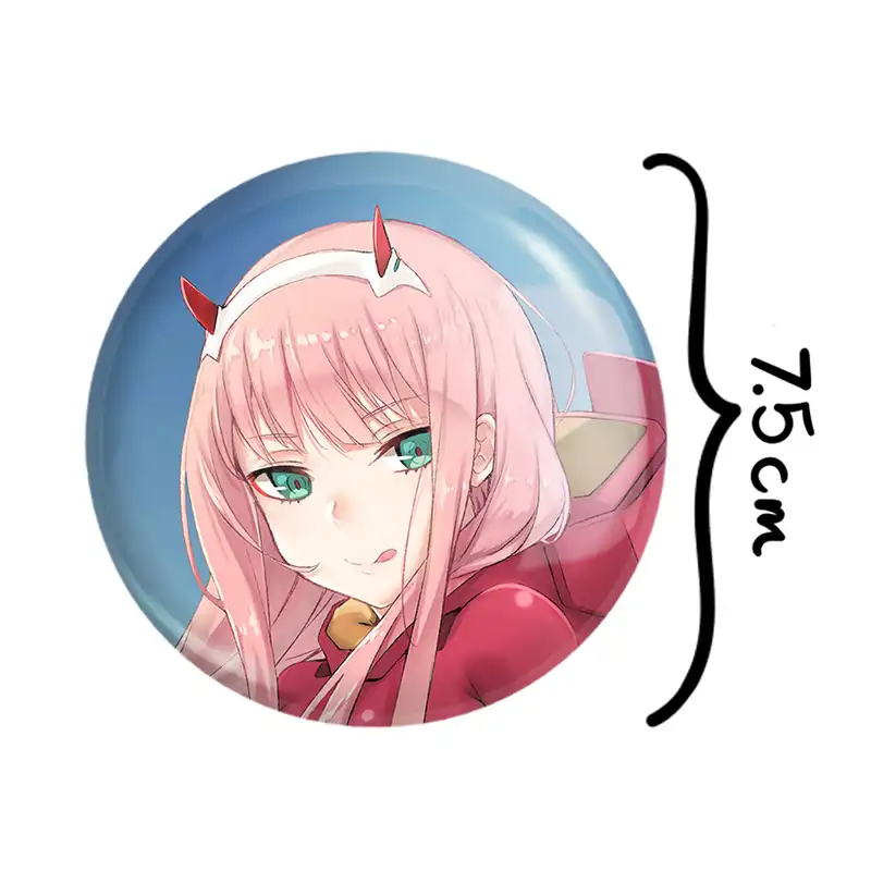 آینه جیبی خندالو طرح زیروتو انیمه دارلینگ در فرنکس مدل تاشو کد 11996