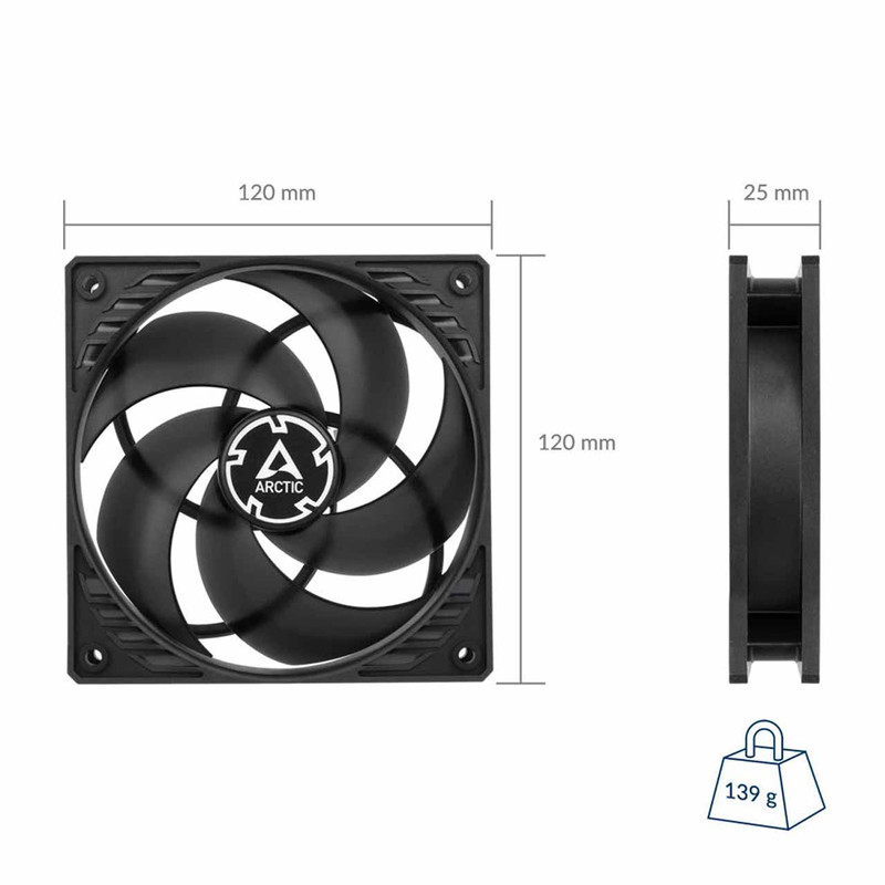 فن کیس آرکتیک مدل P12 PWM PST 3