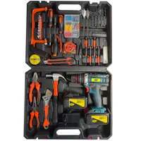 ریل پیچ گوشتی چکشی شارژی 10 میلی متری 212 ولت جاب مدل JB-212 ACCESSORIES مجموعه 199 عددی