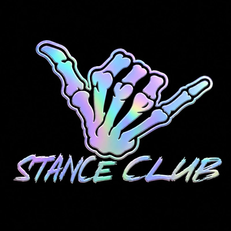 برچسب بدنه خودرو سولگی طرح Stance Club هولوگرامی کد M187