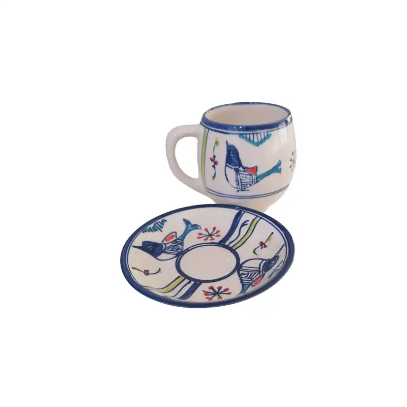 فنجان نعلبکی سرامیکی مدل تپول