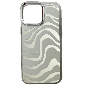 کاور مدل آینه ای طرح موج آب کد 551 مناسب برای گوشی موبایل اپل iPhone 16 Pro Max