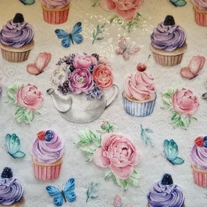 سفره 12 نفره مدل ژله ای طرح ایتالیایی کد 02