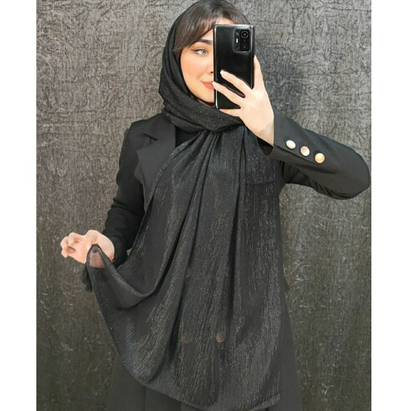 شال زنانه مدل مجلسی تابستانه طرح حریر شاین دار کد ana-2267