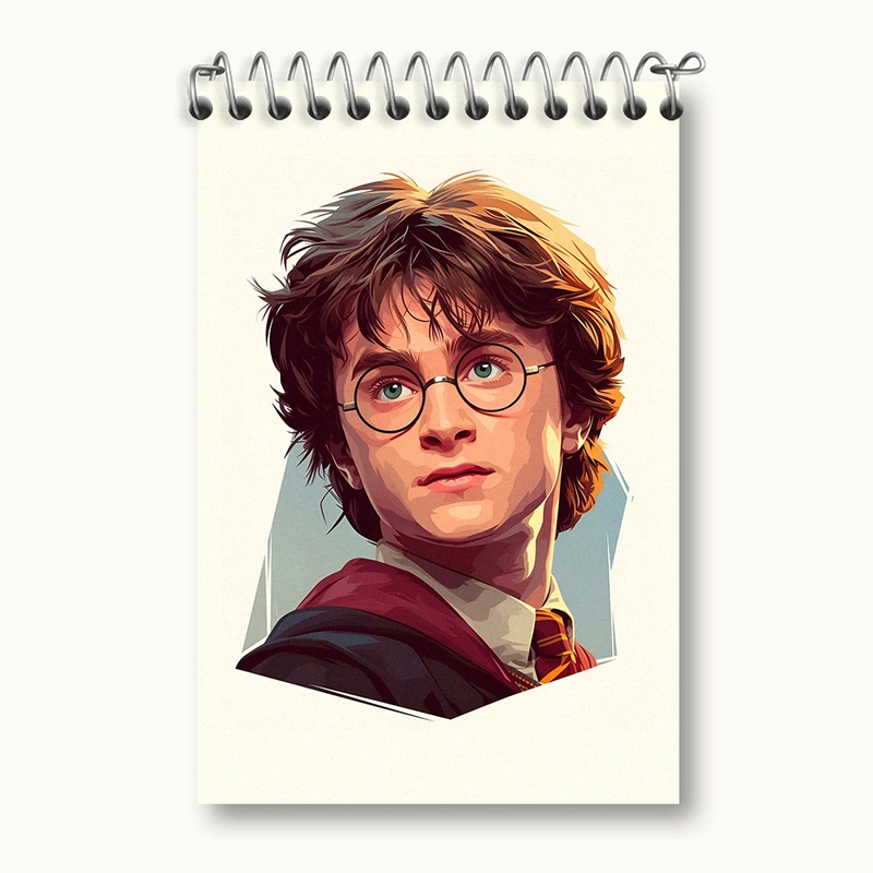 دفتر یادداشت 50 برگ خندالو طرح هری پاتر (Harry Potter) کد N3800