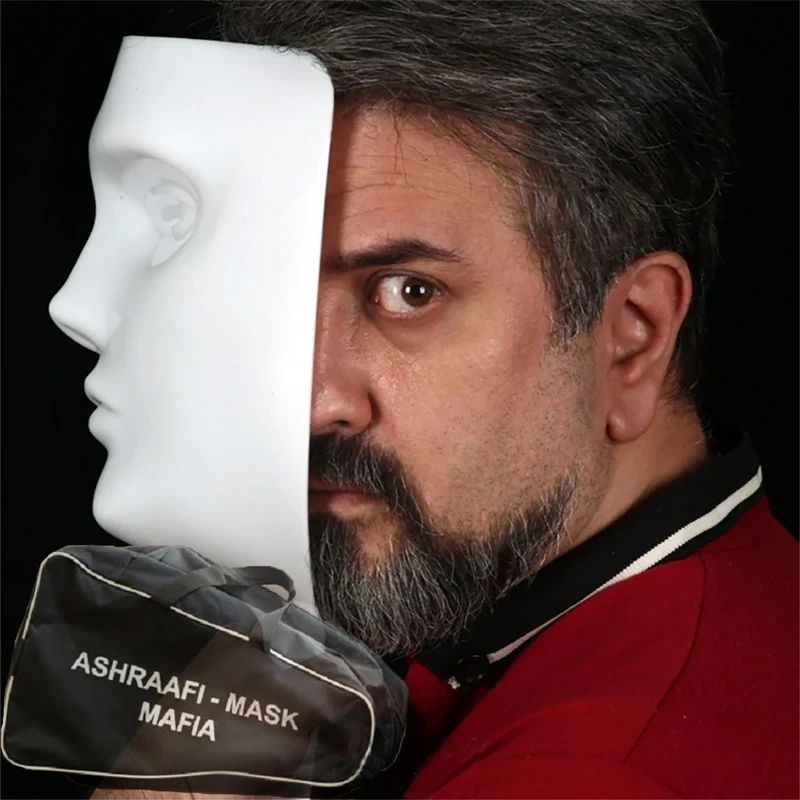 عکس شماره 15 : ماسک ایفای نقش اشرافی مدل مافیا بسته 12 عددی به همراه کیف