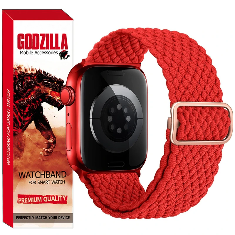 بند گودزیلا مدل Solo Loop مناسب برای اپل واچ سری 7/8/9 سایز 45mm