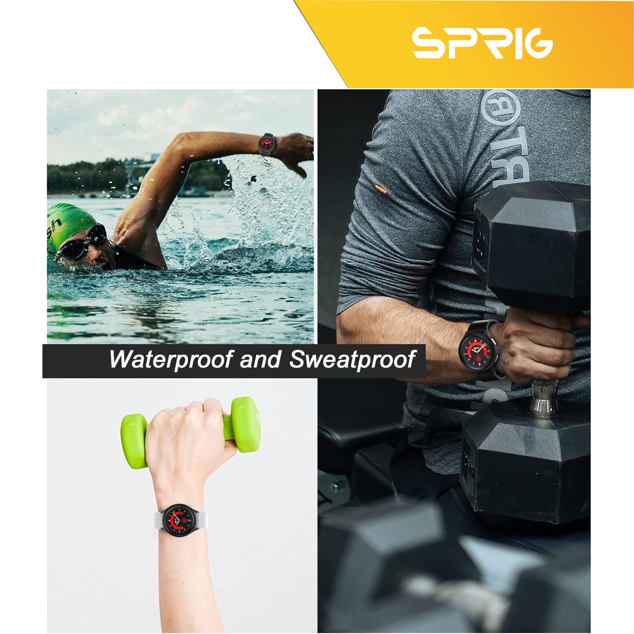 بند اسپریگ مدل 3Bid-Full Body protection مناسب برای ساعت هوشمند سامسونگ Galaxy Watch 4 44mm -  - 16