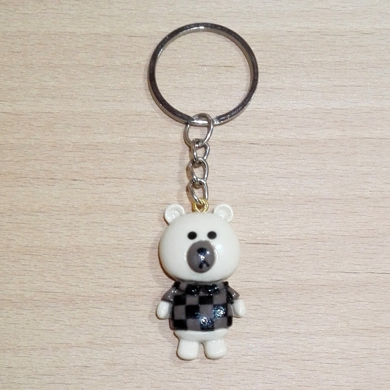 جاکلیدی دخترانه مدل خرس شطرنجی جاکلیدی دخترانه مدل خرس شطرنجی