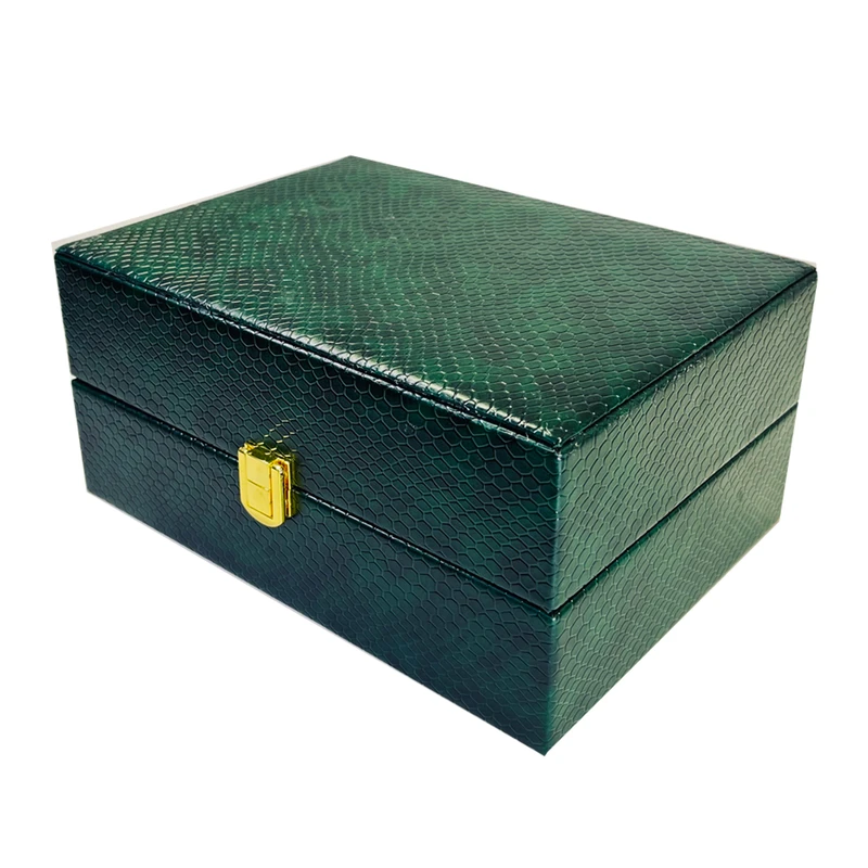 جعبه ساعت مدل تک خانه چرمی قفل دار  کد TW-2677