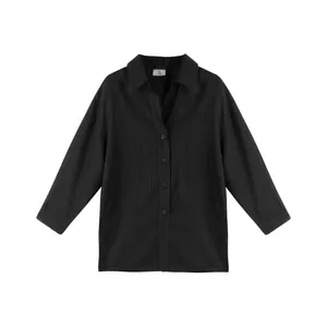 شومیز آستین بلند یقه برگردان زنانه مدل 0011