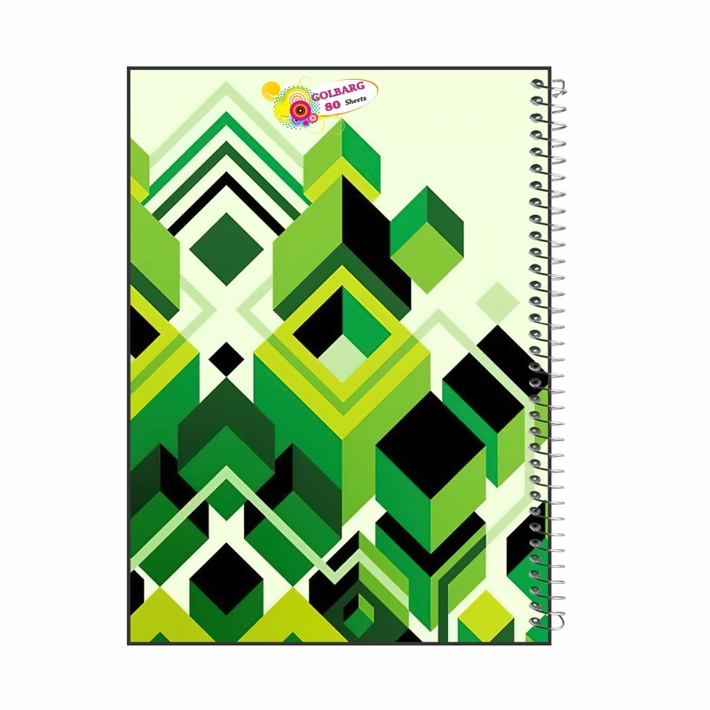 دفتر مشق 80 برگ گلبرگ مدل دبیرستانی کد 5414