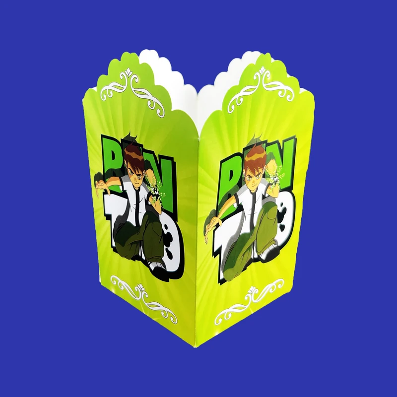 ظرف پاپ کورن مدل بن تن کد 01 بسته 10 عددی
