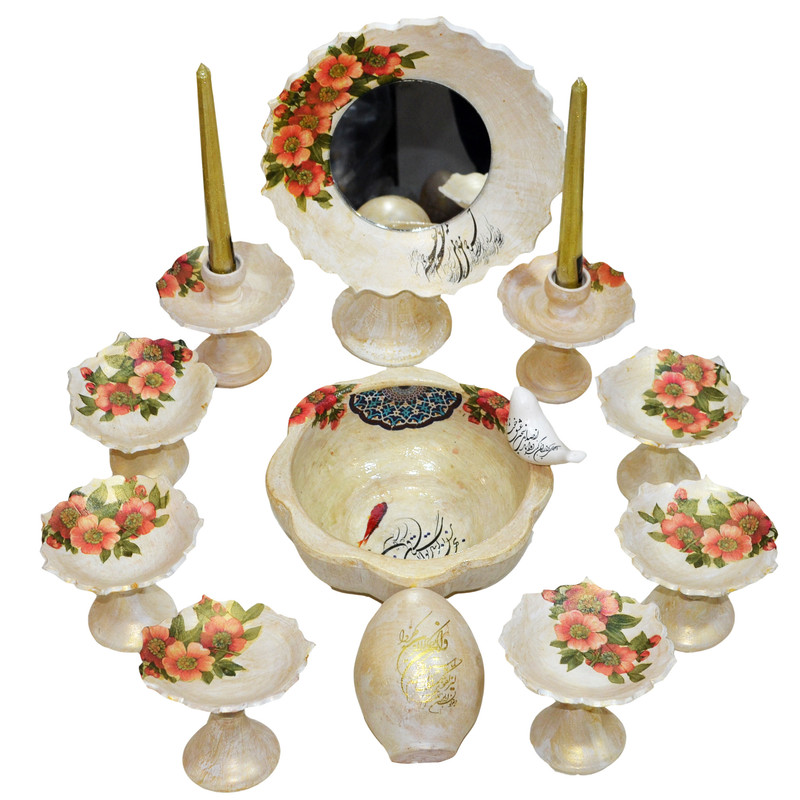 مجموعه ظروف هفت سین 12پارچه مدل ونوس کد HT-529