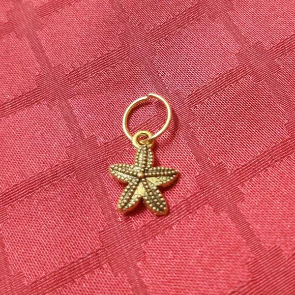 حلقه مو زنانه طرح ستاره دریایی مدل SDH 01 بسته 5 عددی