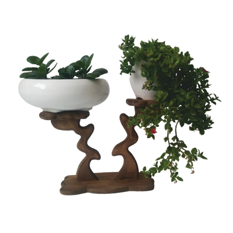 عکس شماره 14 : استند گلدان چوبی مدل هیرکان 002