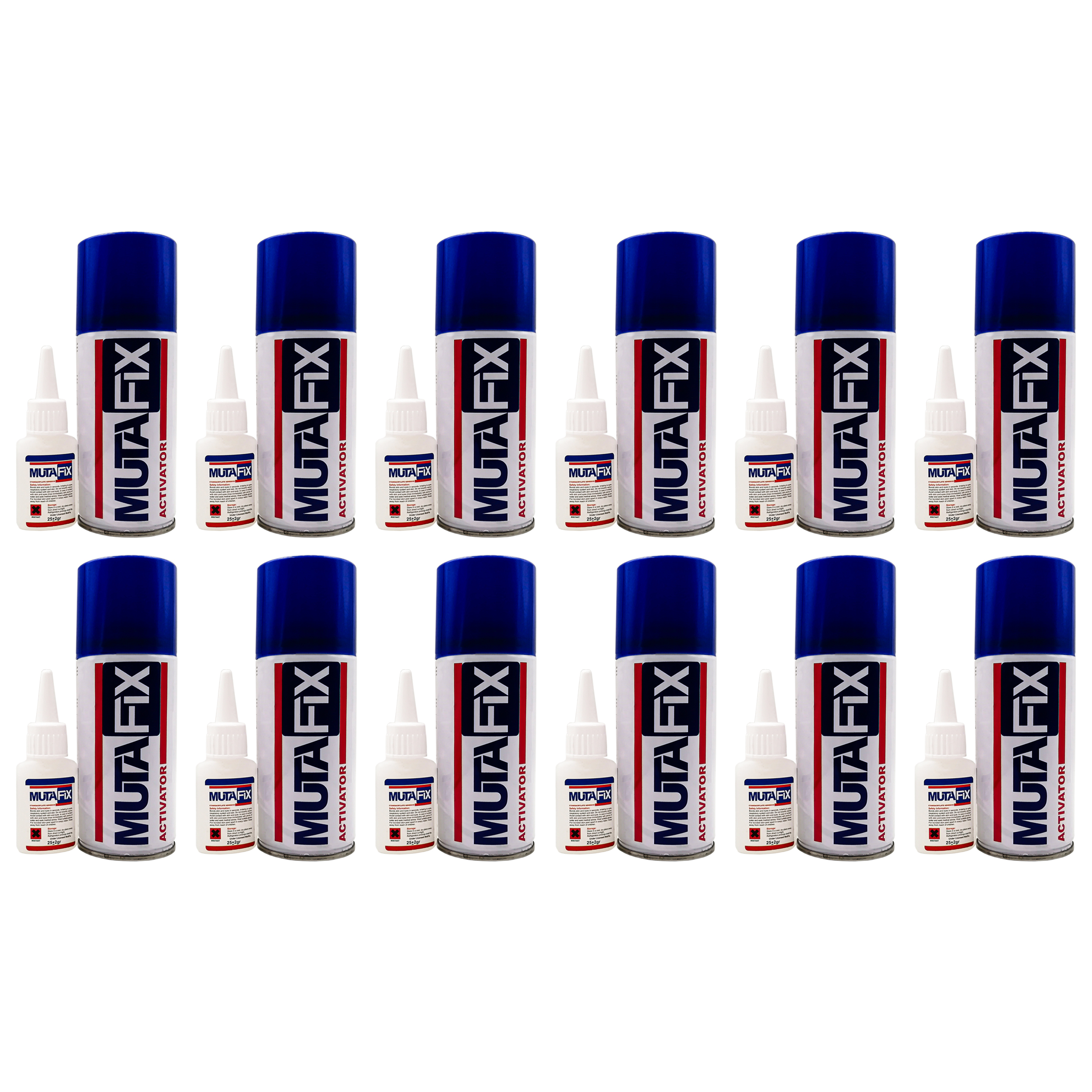 چسب 123 موتا فیکس مدل G-25 حجم 100 میلی لیتر مجموعه 12 عددی
