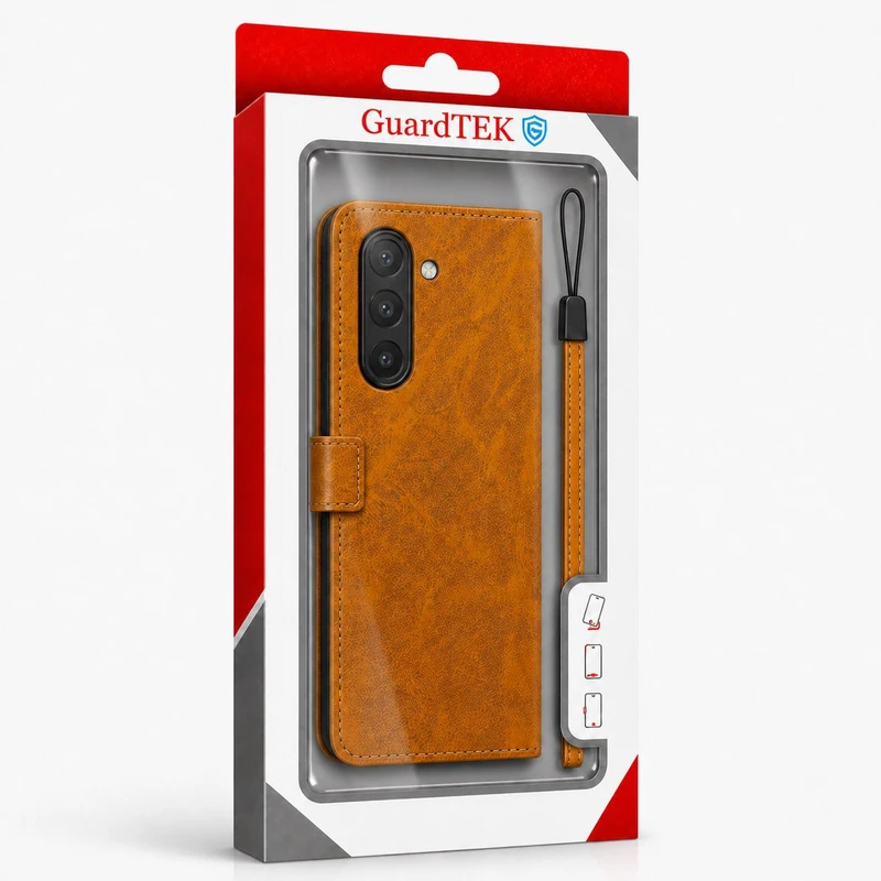 کیف کلاسوری گاردتک مدل  Flip cover strap مناسب برای گوشی موبایل سامسونگ Galaxy A16 به همراه بند