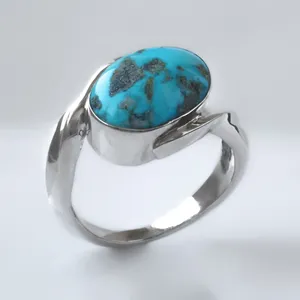 انگشتر نقره زنانه مدل فیروزه کد R29