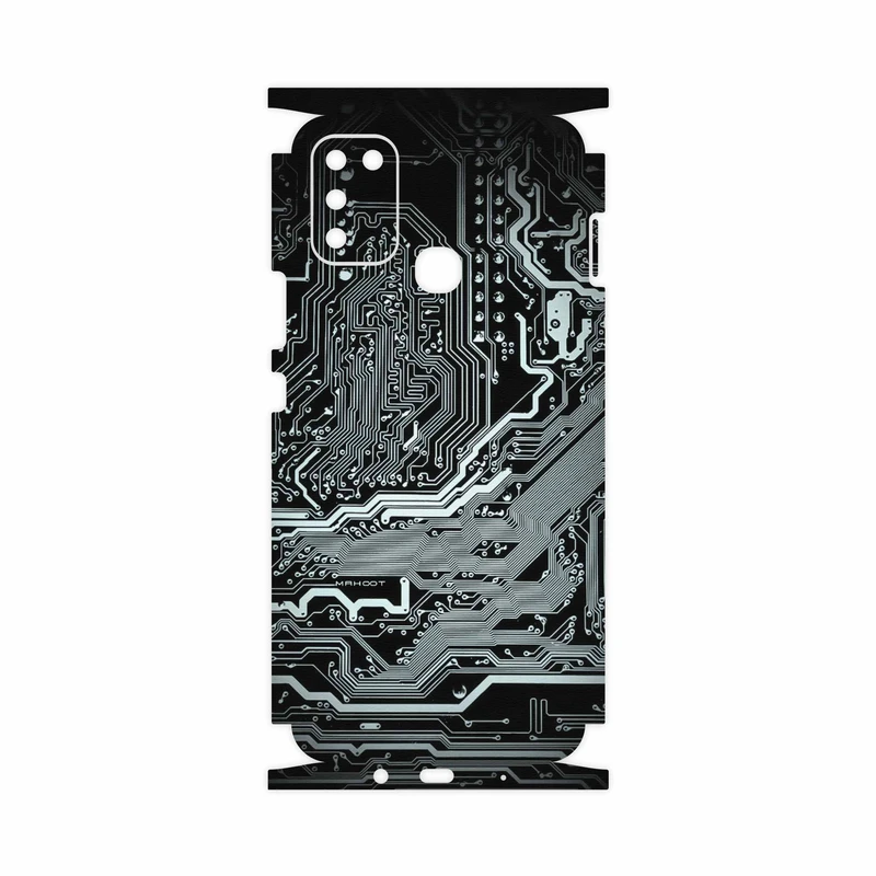 برچسب پوششی ماهوت مدل Black-Printed-Circuit-Board-FullSkin مناسب برای گوشی موبایل اینفینیکس Hot 10 Play