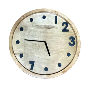 ساعت دیواری چوبی مدل ارغوان