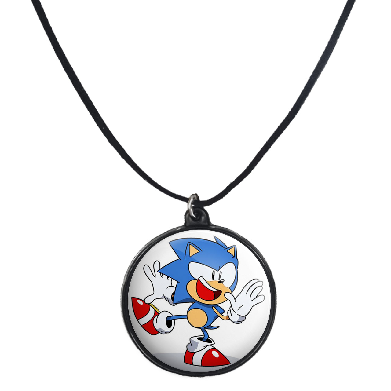 گردنبند پرمانه طرح سونیک کد pmb.14912 مدل دو طرفه