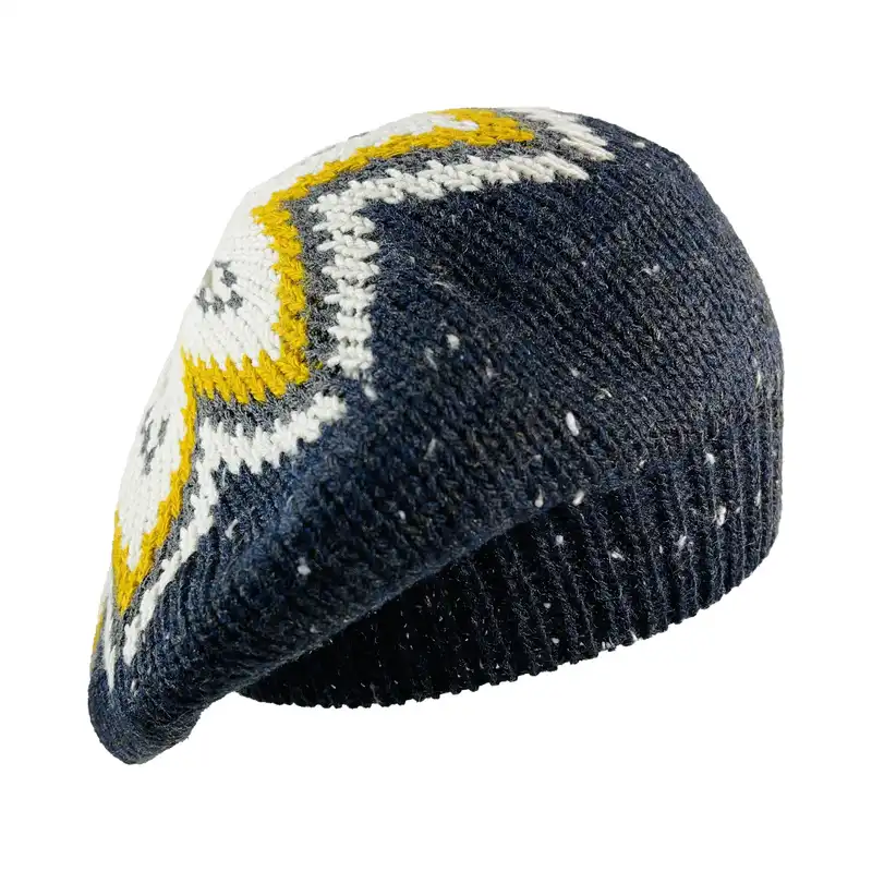 کلاه بافتنی زنانه تارتن مدل 30132 رنگ سورمه ای