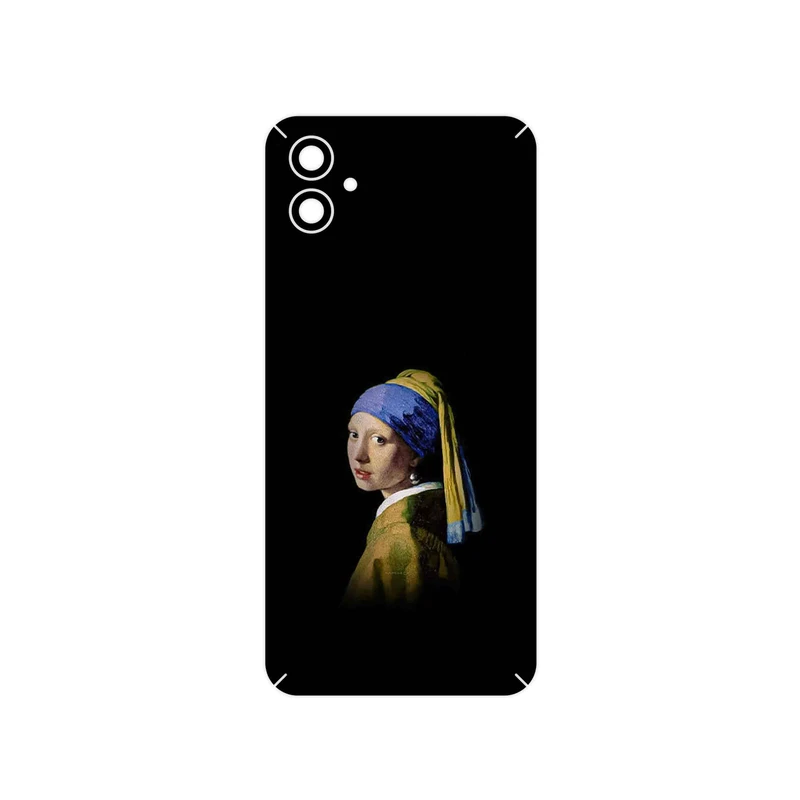 برچسب پوششی ماهوت مدل Girl with a Pearl Earring of Vermeer مناسب برای گوشی موبایل سامسونگ Galaxy M04