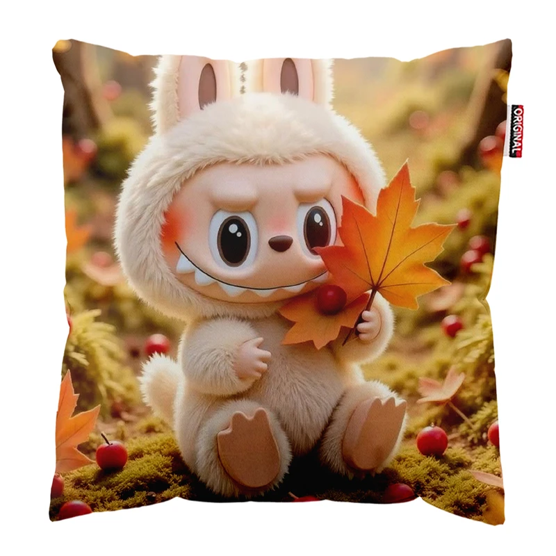 کوسن پاد آفرین مدل عروسک لبوبو کد PK402023 سایز 40*40 سانتی متر