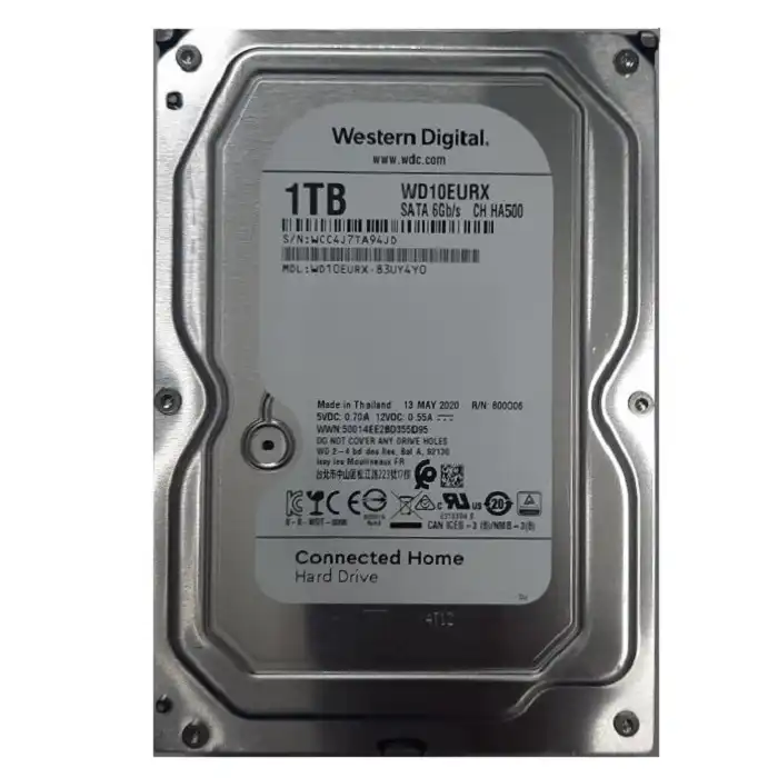 هارددیسک اینترنال وسترن دیجیتال مدل WD10EURX-83UY4Y0 ظرفیت 1 ترابایت