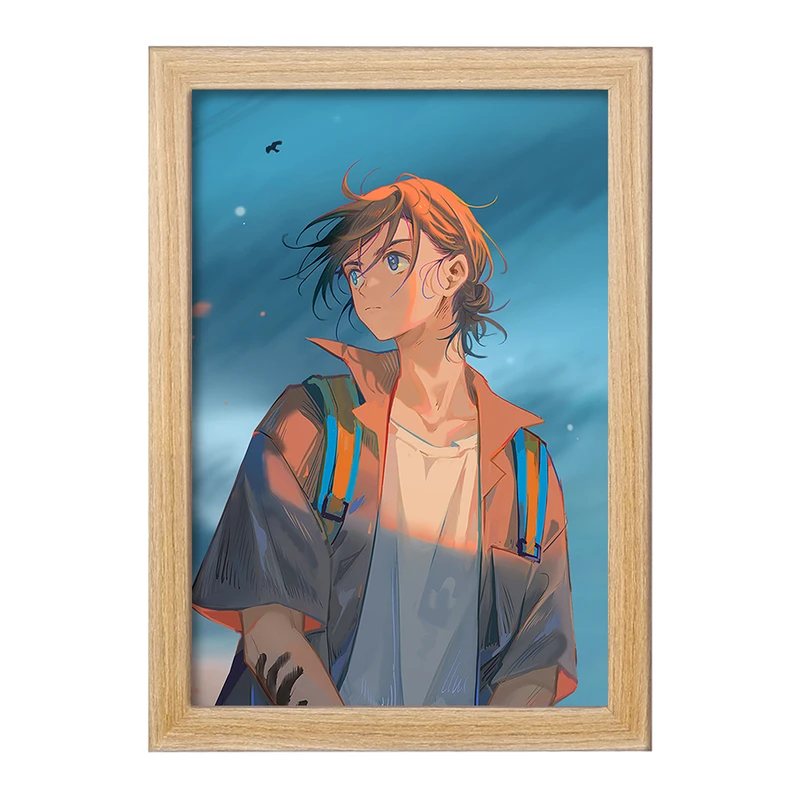 تابلو خندالو مدل شینپی انیمه سامر تایم رندرینگ SUMMER TIME RENDERING  کد 22277