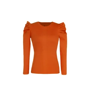 بلوز آستین بلند زنانه بنیس مدل آینوش رنگ نارنجی