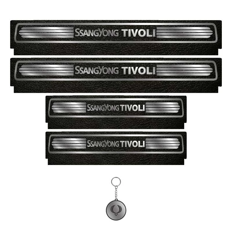 برچسب پارکابی خودرو لندمون کد LM119 MS مناسب برای تیوولی مجموعه 4 عددی به همراه جا کلیدی