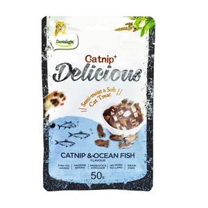 تشویقی گربه دنتالایت مدل CATINP&amp; OCEAN FISH وزن 50 گرم