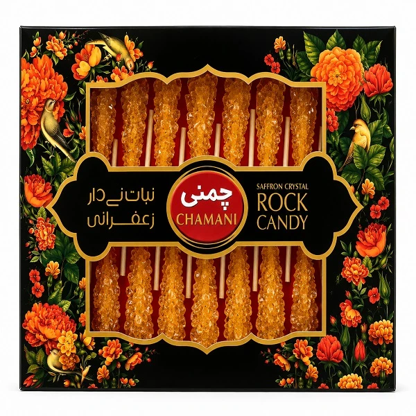 نبات نی دار زعفرانی چمنی بسته 16عددی