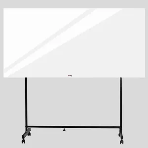 تخته وایت‌ برد شیشه‌ ای عکسنگ مدل P1890 سایز 180x90 سانتی متر به همراه پایه نگهدارنده 