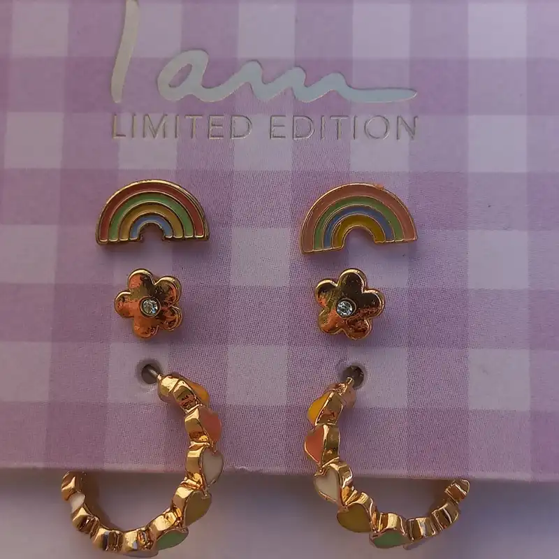 گوشواره زنانه آی ام مدل SMR 0240 مجموعه 3 عددی