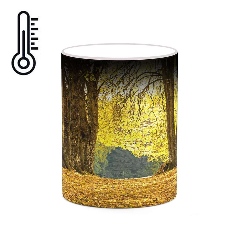 ماگ حرارتی کاکتی مدل منظره پاییزی کد mgh18529