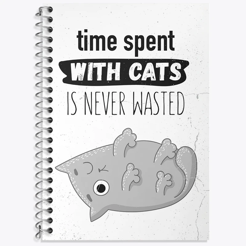 دفتر لغت 50 برگ خندالو طرح گربه بامزه کد N1071