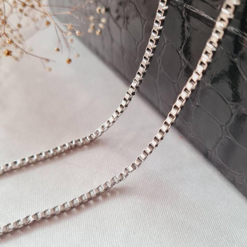 زنجیر زنانه استینلس استیل مدل ونیزی کد j10