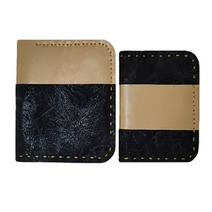 ست کیف پول و جاکارتی چرمی مدل 0310