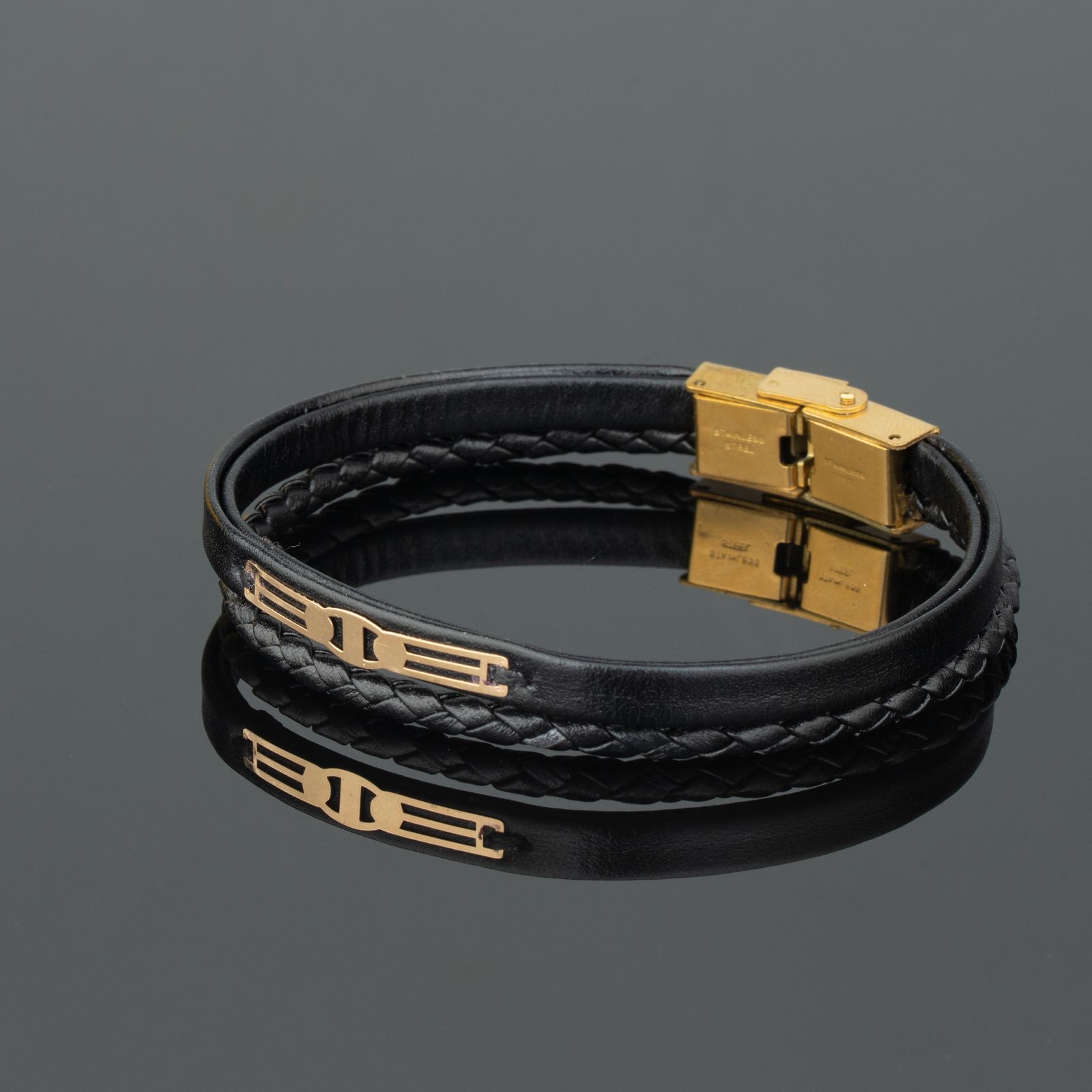 دستبند طلا 18 عیار مردانه مدل rk 29 -  - 3