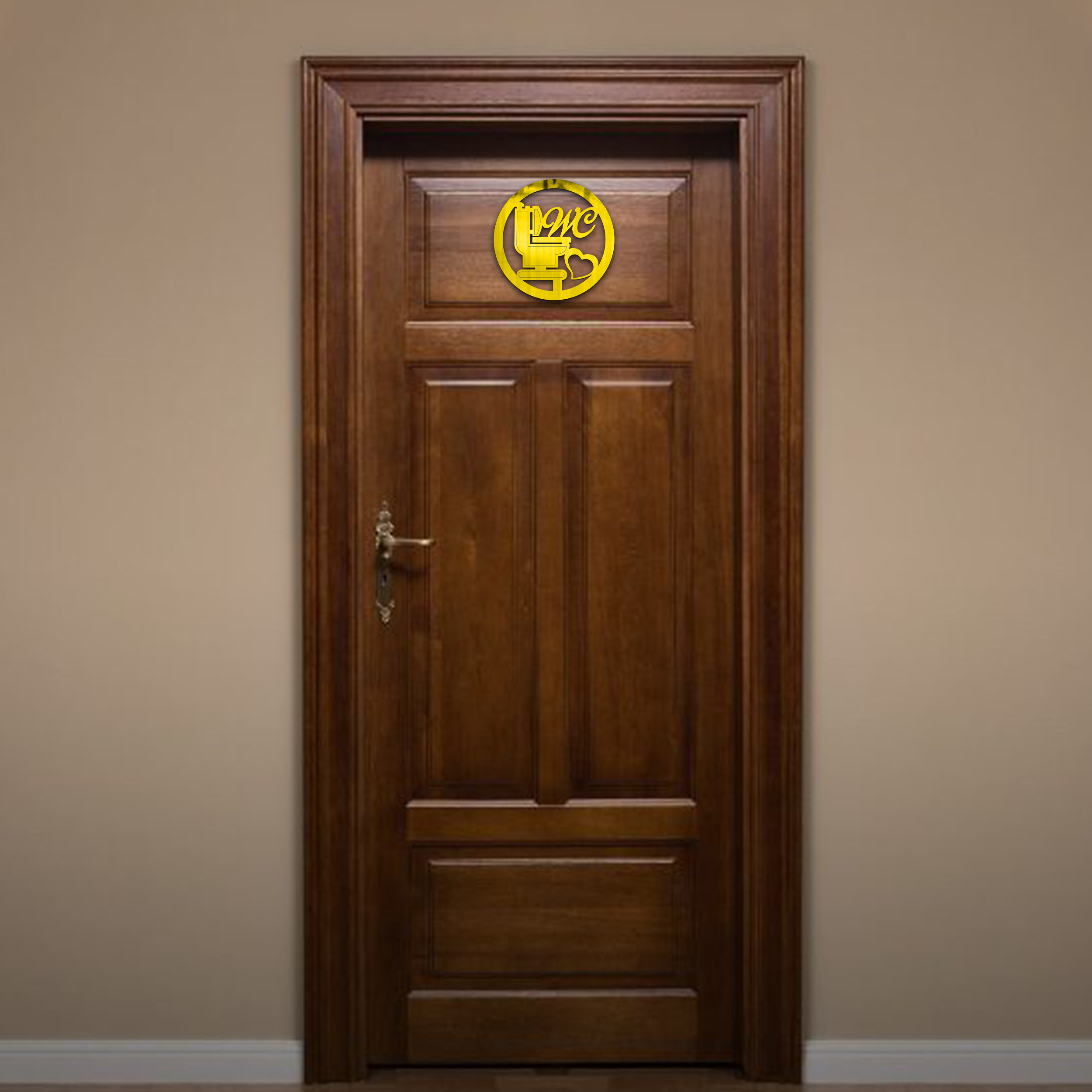 آینه پلکسی گلس دکوماتوس طرح شاه پسند مدل IND103 بسته 2 عددی