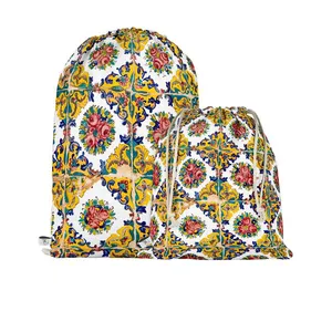 کوله پشتی ورزشی مدوپد مدل کاشی اسلیمی دو کد md00128 بسته 2 عددی