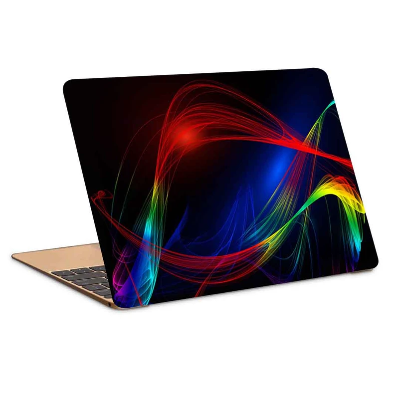 استیکر لپ تاپ طرح lines wavy multicolored کد P-860 مناسب برای لپ تاپ 15.6 اینچ